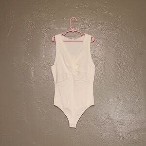 Lemonsky Womens White One Piece Bodysuit NIB Medium